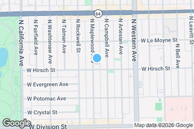 Map image of the property - 1409 N Maplewood Ave