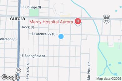 Map image of the property - 732 S Griffith Ave