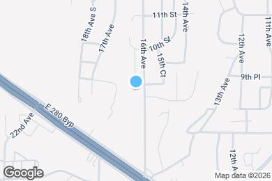 Map image of the property - 1003 16th Ct