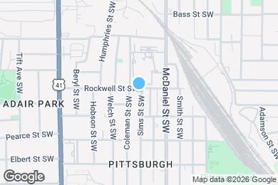 Map image of the property - 480 Rockwell St SW