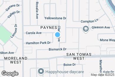 Map image of the property - 1535 Clarita Ave