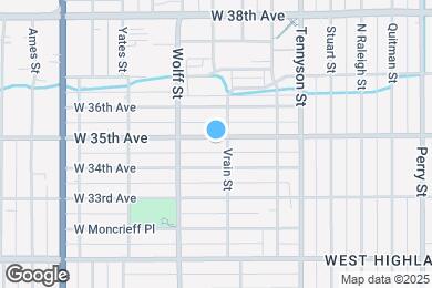 Map image of the property - 4618 W 35th Ave