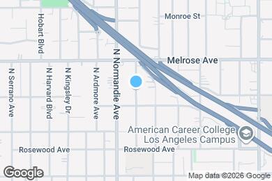 Map image of the property - 625 N Mariposa Ave