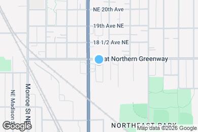 Map image of the property - 1716 Tyler St NE
