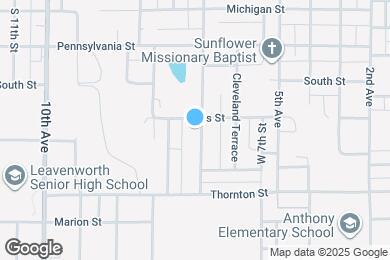Map image of the property - 1908 S Broadway St