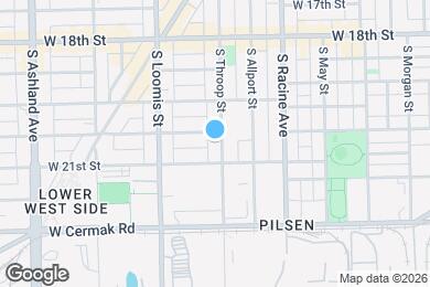 Map image of the property - 2006 S Throop St