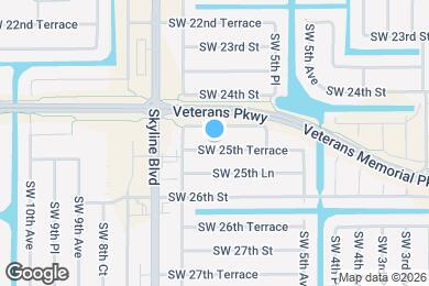Map image of the property - 625 SW 25th Terrace