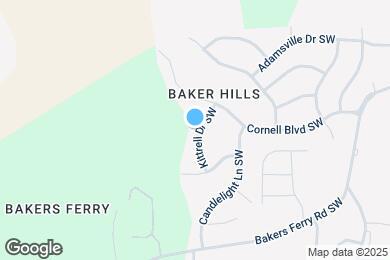 Map image of the property - 160 Kittrell Dr SW