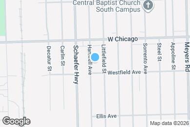 Map image of the property - This beautifully updated 3-bedroom, 1-bath single-family home is ready for move-in!