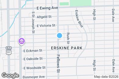Map image of the property - 501 E Irvington Ave