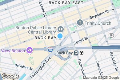 Map image of the property - 25 Huntington Ave