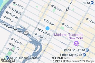 Map image of the property - 420 W 42nd St