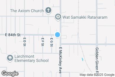 Map image of the property - 8402 E McKinley Ave