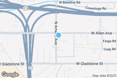 Map image of the property - 836 N Amelia Ave