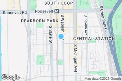 Map image of the property - 1334 S Wabash Ave