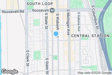 Map image of the property - 1342 S Wabash Ave