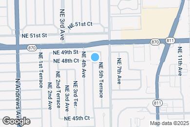 Map image of the property - 4840 NE 5th Ave