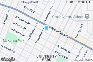 Map image of the property - 5605 N Bowdoin St