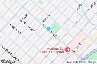 Map image of the property - 429 N 10th Ave E