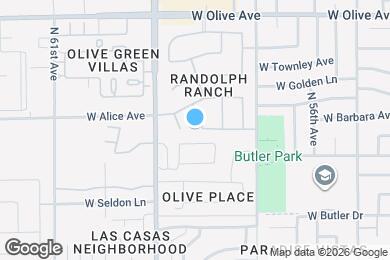 Map image of the property - 8704 N 58th Dr