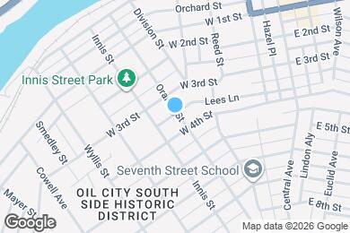 Map image of the property - 308 Orange St