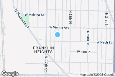 Map image of the property - 3710 N 26th St