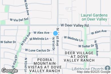Map image of the property - 21665 N 91st Dr