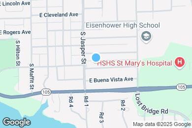 Map image of the property - 1246 E Riverside Ave