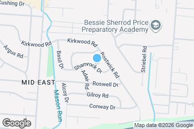 Map image of the property - 3824 Shamrock Dr