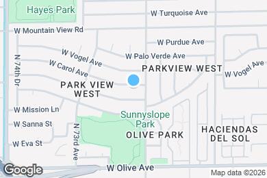 Map image of the property - 7115 W Carol Ave