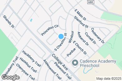 Map image of the property - 302 S Chestnut St