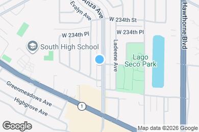 Map image of the property - 23603 Anza Ave