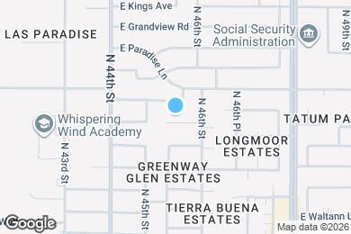 Map image of the property - 4530 E Monte Cristo Ave