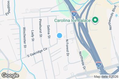 Map image of the property - 7600 E Oakridge Cir