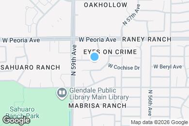 Map image of the property - 5859 W Cochise Dr