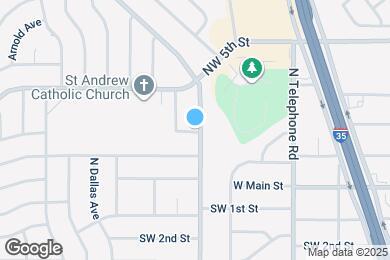 Map image of the property - 701 NW 2nd St