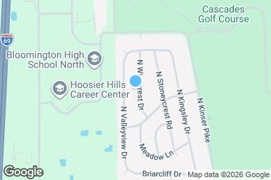 Map image of the property - 3411 N Windcrest Dr