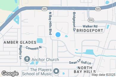 Map image of the property - 332 N Bay Hills Blvd