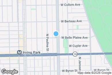 Map image of the property - 1606 W Belle Plaine Ave