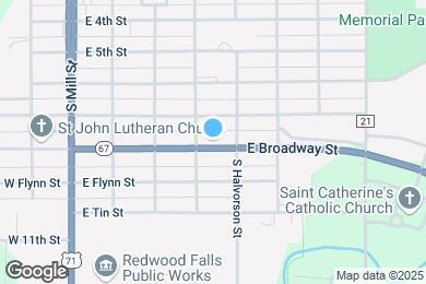 Map image of the property - 411 E Broadway St