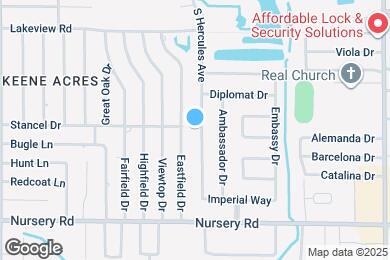 Map image of the property - 1400 S Hercules Ave