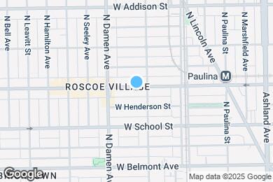 Map image of the property - 1915 W Roscoe St