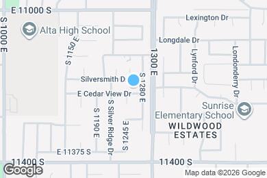 Map image of the property - 1263 E Cedar View Dr