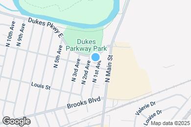 Map image of the property - 301 N 1st Ave