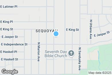Map image of the property - 823 N Oswego Ave