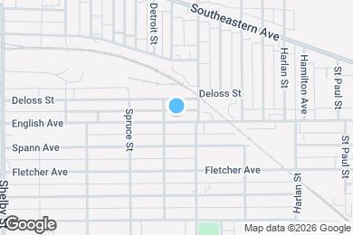 Map image of the property - 1622 English Ave