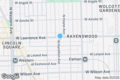 Map image of the property - 4753 N Hamilton Ave