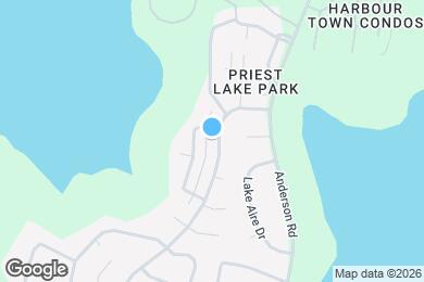 Map image of the property - 3870 Priest Lake Dr