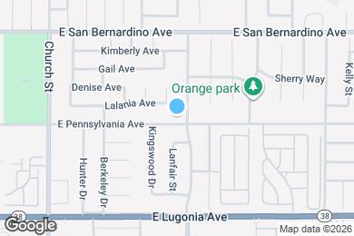 Map image of the property - 1021 E Pennsylvania Ave