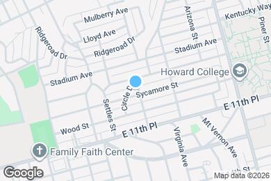 Map image of the property - 1319 Sycamore St